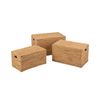 Juego 3 Baúles Rectangulares Jacinto De Agua - L 77  X A 44  X H 41  Cm - Madera Clara