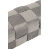 Puff Rectangular Lopez En Tejido Gris Claro L 120 Cm