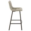 Jain Silla De Bar De Metal Gris Claro L 43 Cm