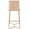 Silla De Bar De Metal Beige Biavi