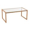 Mesa De Centro Rectangular De Metal Natural Raymond L 50 Cm