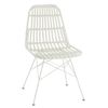 Silla De Jardín Shiro De Metal Blanco Y Plástico L 56,5 Cm