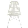 Silla De Jardín Shiro De Metal Blanco Y Plástico L 56,5 Cm