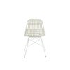 Silla De Jardín Shiro De Metal Blanco Y Plástico L 56,5 Cm