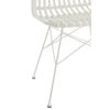 Silla De Jardín Shiro De Metal Blanco Y Plástico L 56,5 Cm