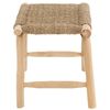 Taburete Timoty De Madera De Teca Natural, Asiento De 45 Cm