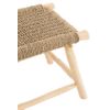 Taburete Timoty De Madera De Teca Natural, Asiento De 45 Cm