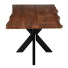 Mesa De Comedor De Madera De Acacia Marrón L 180 Cm