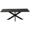 Mesa De Comedor De Madera Negra Gerard L 200 Cm