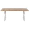 Dupond Blanco Madera Natural Zigzag Mesa De Comedor L 200 Cm