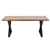 Mesa De Comedor Rectangular Allie De Madera En Zigzag L 200 Cm