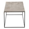 Mesa De Centro Rectangular De Metal Plateado Jonie L 110 Cm