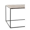 Mesa De Centro Rectangular De Metal Plateado Jonie L 110 Cm