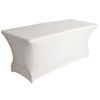 Mantel Para Mesa Rectangular Elástico Blanco Perel