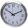 Reloj De Pared Blanco Y Plateado 40 Cm Perel