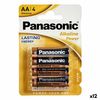 Pilas Alcalinas Panasonic 1x4 Lr6apb Lr6 Aa (12 Unidades)