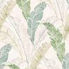 Papel Pintado Hojas Tropicales Gris Y Verde Dutch Wallcoverings