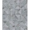 Papel De Pared Topchic Graphic Shapes Facet Gris Metalizado Noordwand