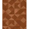 Topchic Papel De Pared Graphic Shapes Facet Naranja Metalizado Noordwand