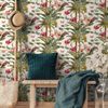 Papel Pintado Palmeras Tropicales Verde Y Rosa Dutch Wallcoverings