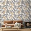 Papel De Pared Palmetas Salvajes Gris Y Beige Dutch Wallcoverings