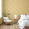 Papel Pintado Mae Ocre Y Beige Dutch Wallcoverings