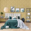 Papel Pintado Mae Ocre Y Beige Dutch Wallcoverings