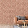 Papel Pintado Mae Naranja Y Beige Dutch Wallcoverings