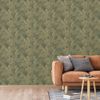 Papel Pintado Joelle Verde Y Dorado Dutch Wallcoverings