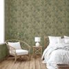 Papel Pintado Joelle Verde Y Dorado Dutch Wallcoverings