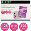 Leitz 33812 - Bolsas De Plastificación Hechas De Material De 125 Micras De Grosor, Pack De 100 Unidades