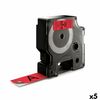 Cinta Laminada Para Rotuladoras Dymo D1 45807 Labelmanager™ Negro Rojo (5 Unidades)