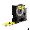 Cinta Laminada Para Rotuladoras Dymo D1 53718 24 Mm Labelmanager™ Negro Amarillo (5 Unidades)