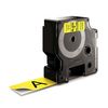 Cinta Laminada Para Rotuladoras Dymo D1 53718 24 Mm Labelmanager™ Negro Amarillo (5 Unidades)