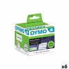 Rollo De Etiquetas Dymo 99014 54 X 101 Mm Labelwriter™ Blanco Negro (6 Unidades)