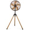 Ventilador De Pie 45 Cm 50 W Beige Y Negro Domo