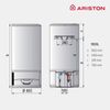 Termo Eléctrico Con Aerotermia, Ariston, Lydos Hybrid Wifi 100l + Soporte De Pared Instafix, Clase Energetica A