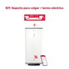 Termo Eléctrico Inteligente, Ariston, Velis Pro Wifi 50l + Sorpote De Pared Instafix, Vertical U Horizontal, Clase Energetica B