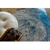 Nautilus - Alfombra De Poliéster Plegable Y Lavable Con Base Antideslizante - Lavar A Máquina A 30° - Ecológica Y Reciclable - Made In Belgium - Tethys Blue - 170x240cm