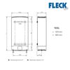 Termo Eléctrico, Fleck, Duo 5, 100 Litros, Vertical U Horizontal, Clase Energetica B