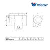Termo Eléctrico, Regent, 100 Litros, Instalación Horizontal