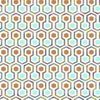 Papel De Pared Good Vibes Hexagon Pattern Verde Y Naranja Noordwand