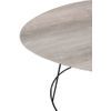 Mesa De Centro Ovalada De Metal Natural Smaly L 69 Cm