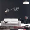 Pegatinas De Pared Espejo De Hadas Y 42 Estrellas - Adhesivo De Pared - Revestimiento Sticker Mural Decorativo -