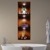 Pegatina De 3d Baño Ambiente De Spa - Adhesivo De Pared - Revestimiento Sticker Mural Decorativo - 40x120cm