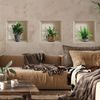 Vinilo Efecto 3d Plantas Tropicales De Interior - Adhesivo De Pared - Revestimiento Sticker Mural Decorativo - 30x90cm