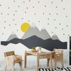 Vinilo Niño Escandinavo De Montaña Nordika - Adhesivo De Pared - Revestimiento Sticker Mural Decorativo - 100x150cm