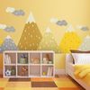 Vinilo Niño Escandinavo De Montaña Gopika - Adhesivo De Pared - Revestimiento Sticker Mural Decorativo - 60x90cm