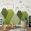 Vinilo Niño Escandinavo De Montaña Helka - Adhesivo De Pared - Revestimiento Sticker Mural Decorativo - 90x135cm