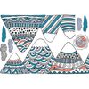 Vinilo Niño Escandinavo De Montaña Aranka - Adhesivo De Pared - Revestimiento Sticker Mural Decorativo - 80x120cm